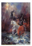 A mailing miniature, The Four Horsemen by Marilyn Todd-Daniels is a striking original picture of Christian Equine art.